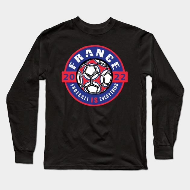 Football Is Everything - France 2022 Vintage Long Sleeve T-Shirt by FOOTBALL IS EVERYTHING